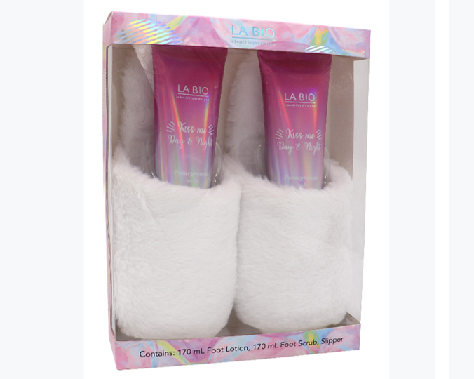 foot lotion foot scrub pampering slipper foot care set